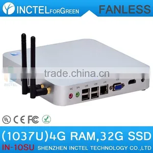 Intel Celeron Dual Core C1037U 1.8Ghz Good Quality Tablet Computer Without Fan Mini pc 12v 4G RAM 32G SSD thumbnail-2