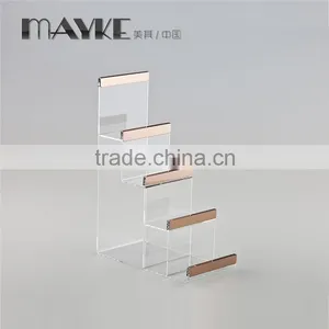 Acrylic Wallet Display Stand With Stainless Steel for Wallet Shop Display thumbnail-3