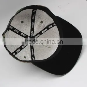 3D Embroidery Logo Camo Snap Back Hip Hop Trucker Hat thumbnail-5
