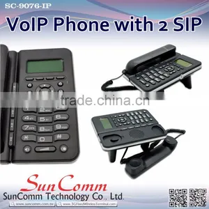 SC-9076-PE Cost Effective VoIP Phone With PoE 2 SIP Account thumbnail-1