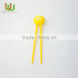 New Hot Cute Silicone Chopsticks Kids Learning Chopstick Helper Disposable Bamboo Chopstick Holder thumbnail-1