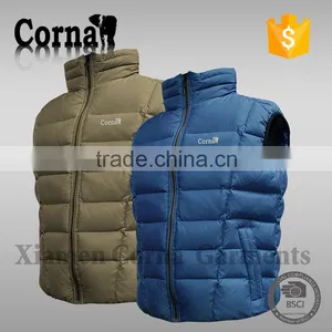 2015 Fashionable High Quality Eur Standard 100% Breathable Polyester Men Colorful Quilted Vest for Wholesales thumbnail-3
