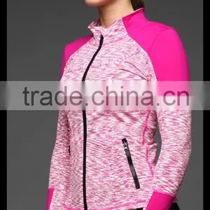 Kiteng 2016 New Design Women's Yoga Coat Fitness Running Sport Hooded Jacket Splice With Color Panel Office In USAsmall Minimum thumbnail-2