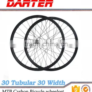 Good Toughness High Level 28/32h 30mm Depth Carbon Bicycle Wheelset thumbnail-1
