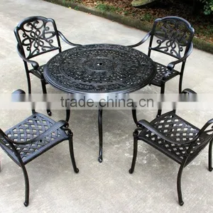 2016 Hot Selling New Design Cast Aluminum 4 Seats Round Garden Set thumbnail-1