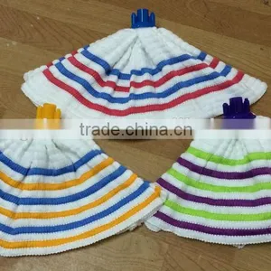 Three Color Microfiber Floor Wet Mop Head thumbnail-1