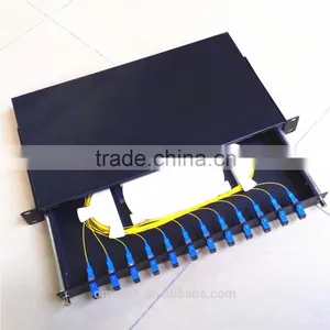 12 Core Sliding Drawer Type FIber Optic Patch Panel thumbnail-1
