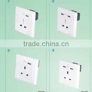 Wall Switched UK Power Socket With USB Charging Port thumbnail-2