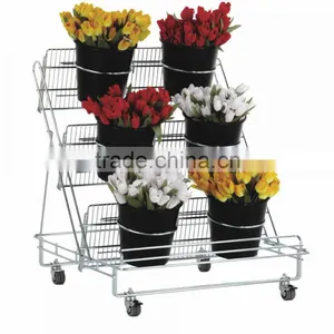 Big Vase Room Garden Display Plants Classical Metal Flower Pot Stands thumbnail-1