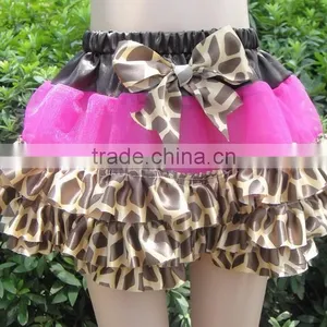Mini Satin Ruffle Tutu, Red Polka Dots Girls Skirts With Ribbon Bow thumbnail-3