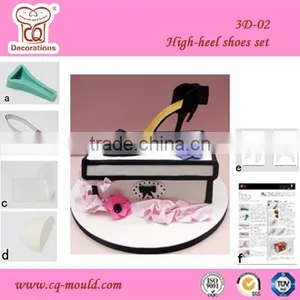 Lady High Heel Silicone Fondant Mold Cake Decorating Mould thumbnail-1