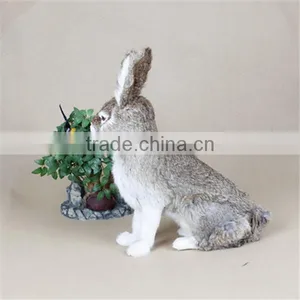 Easter Bunny Furry Animal Plastic Animals Garden Decoration thumbnail-3