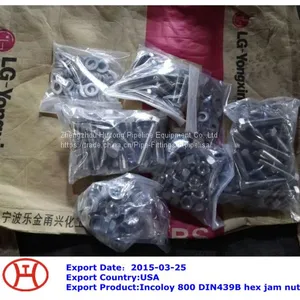 Incoloy 800 DIN439B Hex Jam Nut thumbnail-1