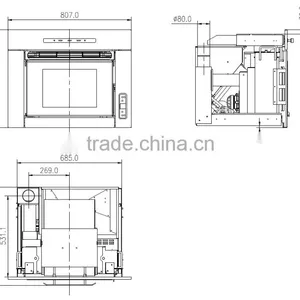 Biomass Pellet Stove/fireplace thumbnail-2