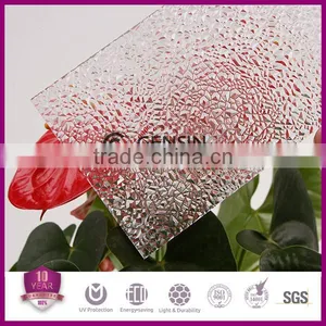 2.5mm Crystal Diamond Polycarbonate Sheet/ Polycarbonate Embossed Sheet thumbnail-1