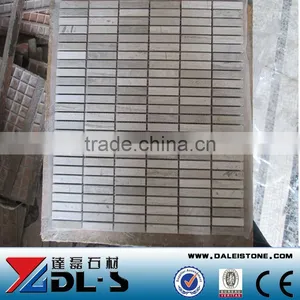 China White Wooden Marble Mosaic Tile thumbnail-1