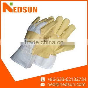 High Quality Cow Leather Work Safety Gloves thumbnail-1