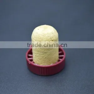 Red Plastic Top With Wooden Cork for Glass Bottle thumbnail-5