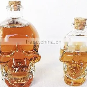 Clear Glass Skull Decanter - Fill It Up W/ Wine, Beer or Liquor, 100/150/380/700 ml thumbnail-3