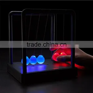 New Arrival Glowing Swing Ball, Newton Pool/ Seven Colors Balance Pool On Table For Decorate thumbnail-2