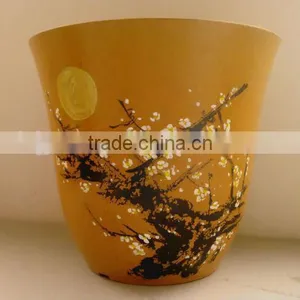Ecofriendly Biodegradable Bamboo Fiber Flower Pot thumbnail-3