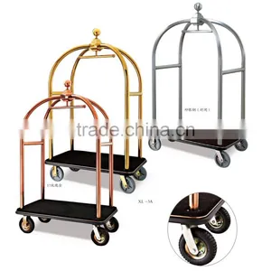 Airport Luggage Trolley Made in Metal With Two or Four Wheels thumbnail-2