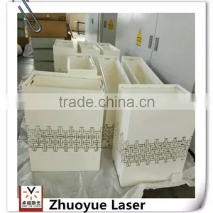 Customized Galvanized Ivory Stainless Steel Flower Pot/ Outdoor Rectangular Planter Box With Oblique thumbnail-5
