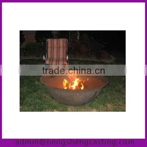 Antique Outdoor Cast Iron Burning Fire Pit thumbnail-1