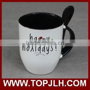 Unique Sublimation Double Color Special Coffee Mug With Spoon for Sale thumbnail-5