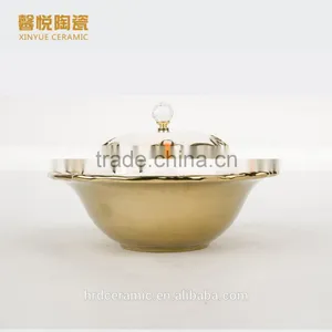 New Style China Fruit Plate With Lid/ Ceramic Dinnerware Plate thumbnail-2