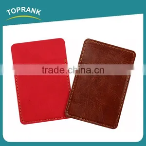 Toprank Promotional Smart Pocket Rfid Blocking Sleeve Card Protector Leather PU Slim Credit Card Holder thumbnail-2