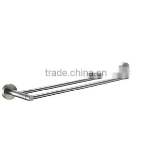 Classic Multi-Purpose Matte Black Zinc Alloy ORB Finishing Bathroom Fixtures and Accessories Wall Mounted Double Towel Bars thumbnail-1