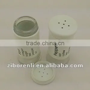 2 Pieces White Stainless Steel Coated Square Plastic Bottle Food Spice thumbnail-2