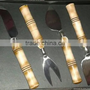 Wood Handle Indian Handmade Metal Cutlery Sets thumbnail-1