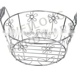 Metal Storage Basket for Fruit With Handle thumbnail-1