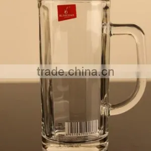 Custom Design 350ml Glass Beer Cup With Handle thumbnail-3
