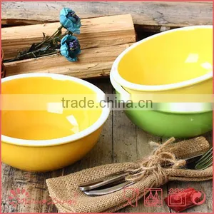 Top Quality Ceramic Color Soup Bowl thumbnail-1