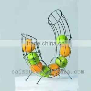 U Pipe Shape Fruit Rack,chrome thumbnail-1