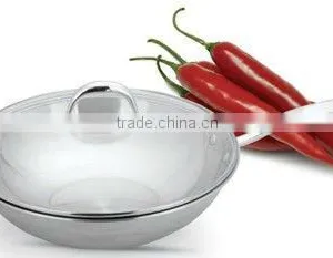 Tri-Layer Non-stick Steel Wok,casserole,chefpan thumbnail-1