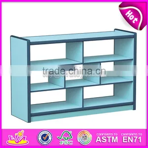 Customize Colorful Children Furniture Wooden Book Cabinet W08C190 thumbnail-1