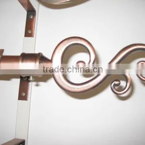 Factory Saling!!! Antique Brass and Antique Copper Metal Curtain Rod With Double Bracket thumbnail-2