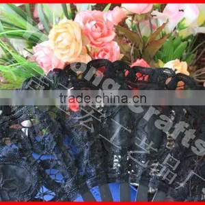 Nature Bamboo Lace Wedding Fan thumbnail-2