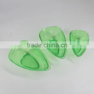 Set of 3pcs Plastic Salad Measuring Bowl in Trilateral Figure thumbnail-3