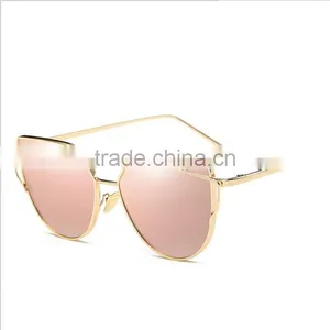 UCHOME Custom Promotional Double Metal Frame Sunglasses ,Genuine Mosaic Female Sun Glasses thumbnail-4