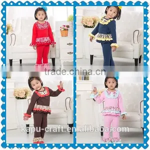 Thanksgiving Pumpkin Outfits Girls Ruffle Outfits ,baby Girl Clothes,Lovely Baby Girl Pumpkin Pattern Outfit thumbnail-1