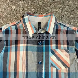 Kids Boy Stocklots Checked Short Sleeve Shirt thumbnail-3
