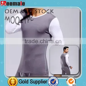 2014 Hot Sale Sexy Thermal Underwear Men Long Sleeve Breathable Body Shaper SM27-1 thumbnail-1