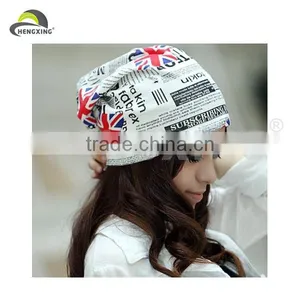 Custom UK Printed Flag Oversized Slouch Baggy Beanie thumbnail-1