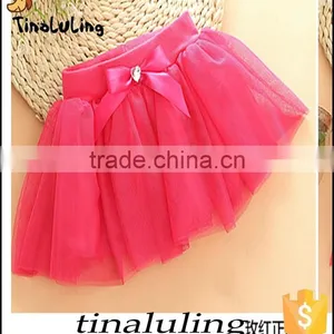 Wholesale Lilac Tutus Children Mini Skirts Tulle Pettiskirts for Girls thumbnail-2