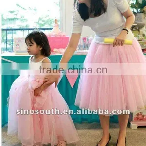 Adult Pink Long Tutu Dresses thumbnail-1
